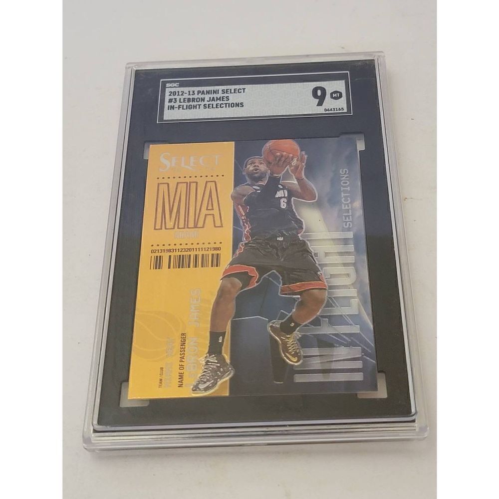 Panini Select 2012-13 Lebron James In-Flight Selections Mia #3 SGC 9